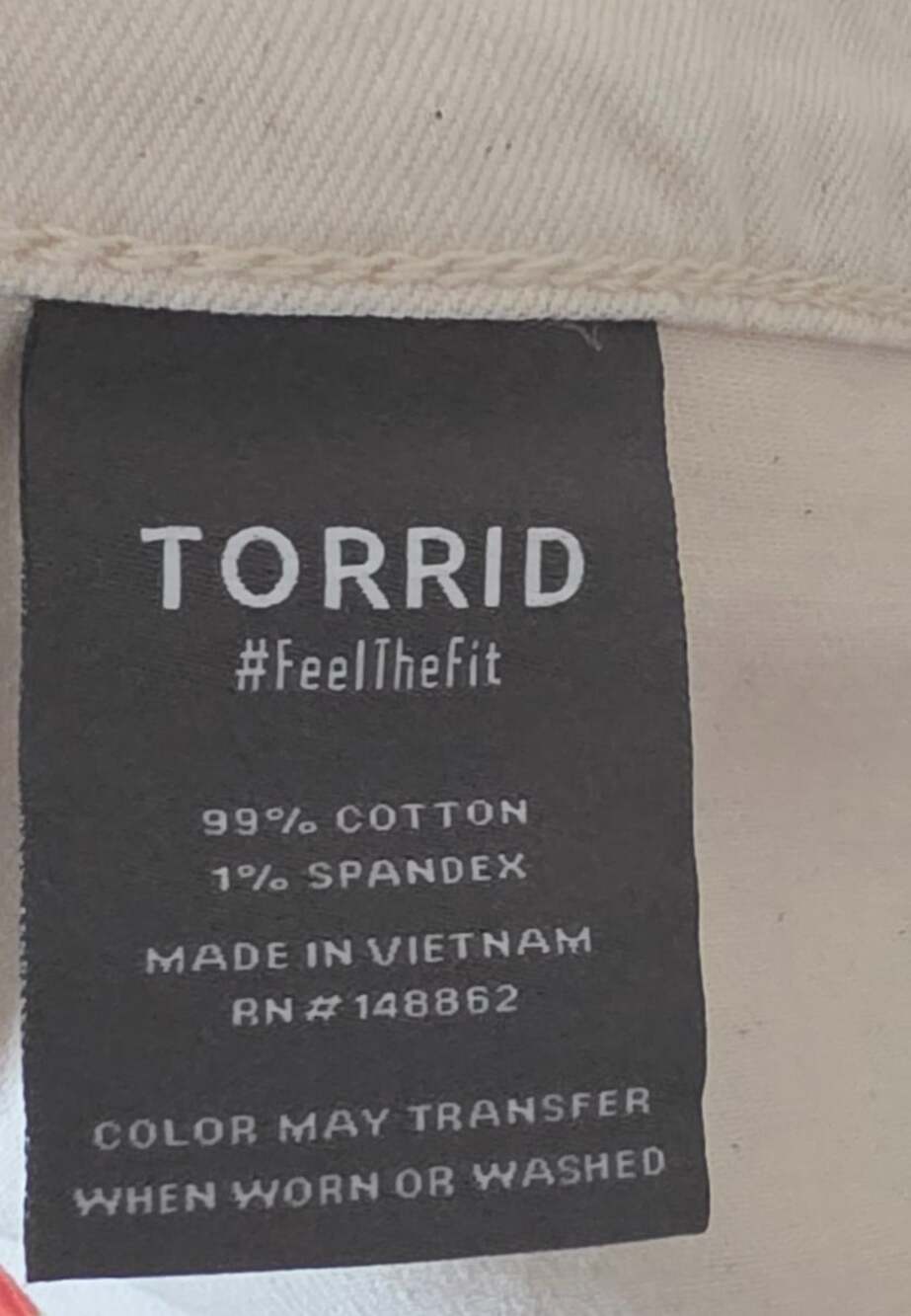 Torrid 5 Inch perfect mid rise vintage stretch Jean Shorts natural size 20 - Picture 8 of 8